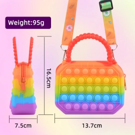 Lovely Wallet for baby Antistress  Shoulder Bag Children Girls Cute Messenger Bag Kids Purse Mini Handbag Sensory Gifts 