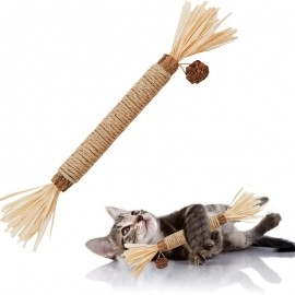 Cat Toys Silvervine Chew Stick,Kitten Treat Catnip Toy Kitty Natural Stuff with Catnip for Cleaning Teeth Indoor Dental